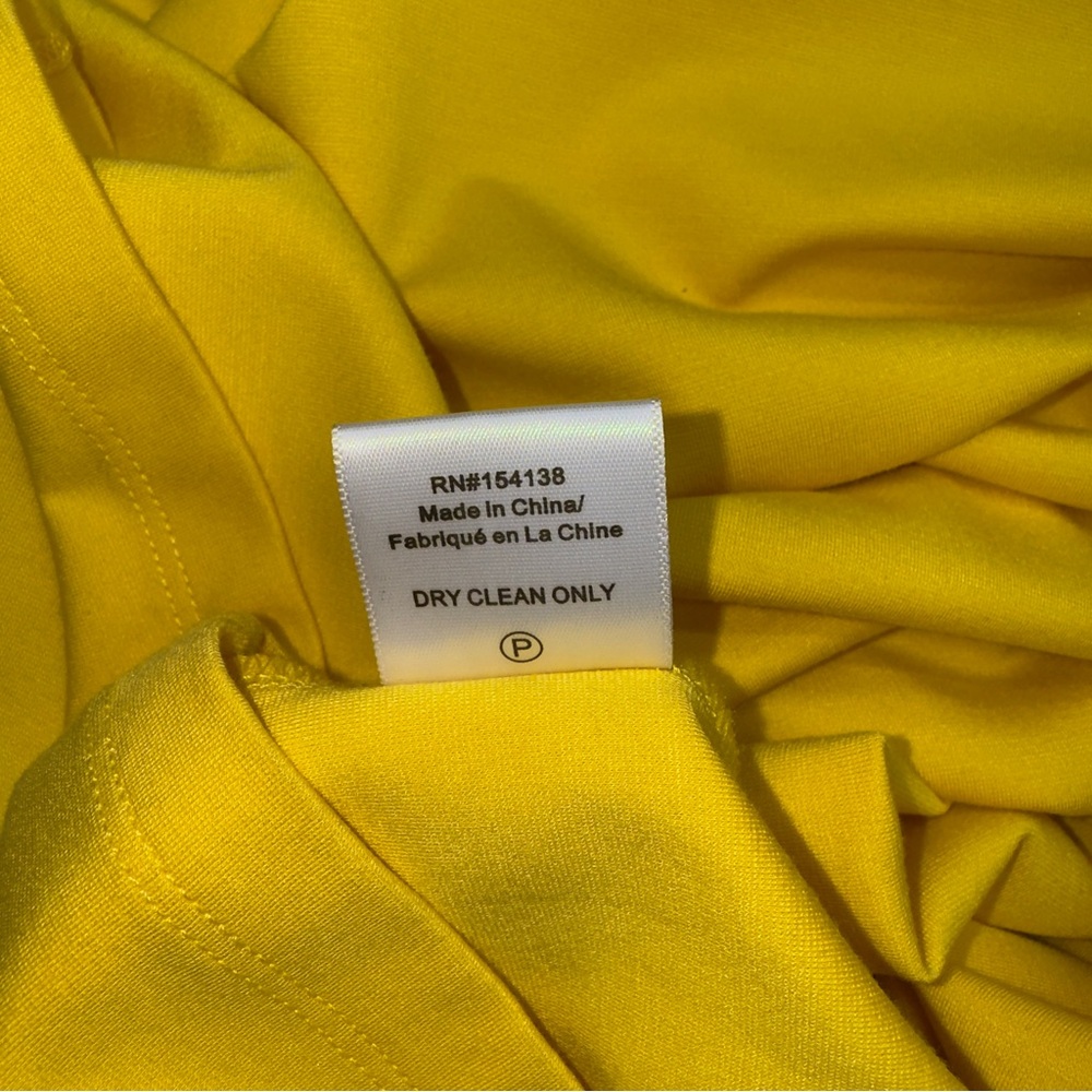 Staud Bari Dress Women’s Size L yellow - Picture 5 of 6